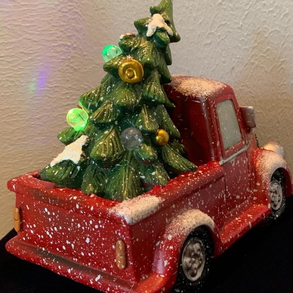 Holiday Red Truck With Lighted Christmas Tree Poshmark